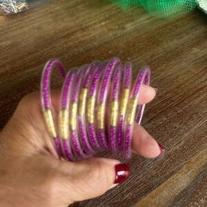 Source Unknown Pink and Gold Bracelet